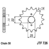 Reťazové koliečko JT JTF 1128-11 11T, 420